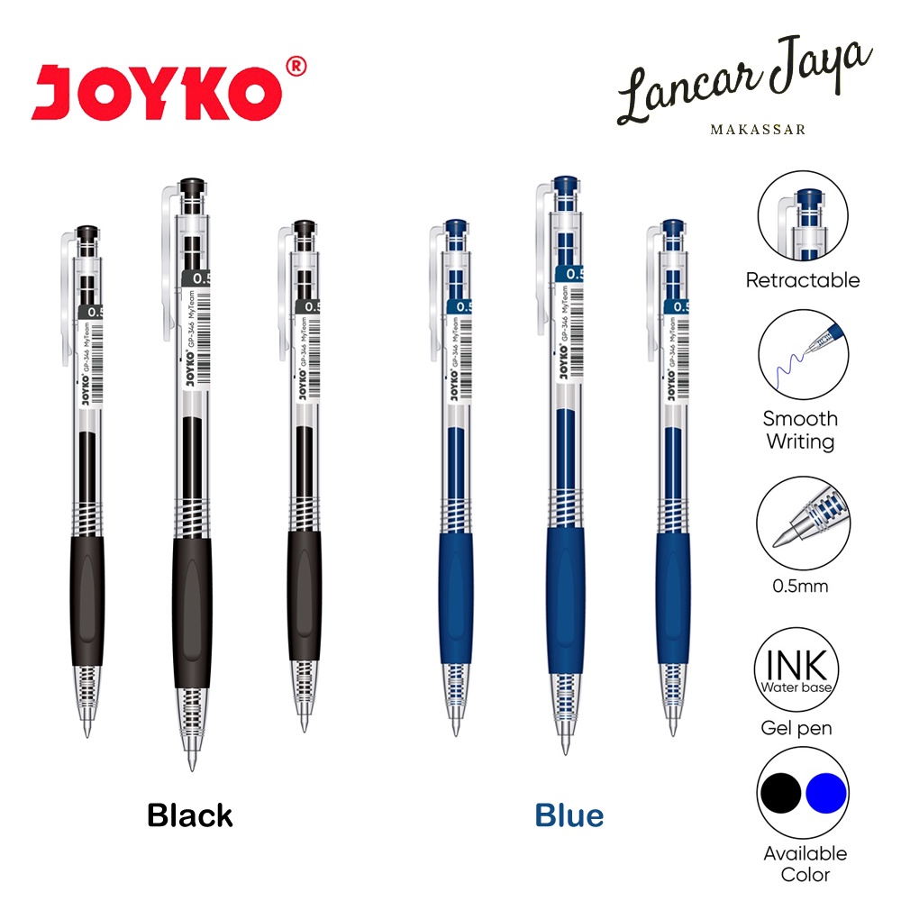 

[ 1 PCS ] Gel Pen Pulpen Pena Joyko GP-346 My Team 0.5 mm