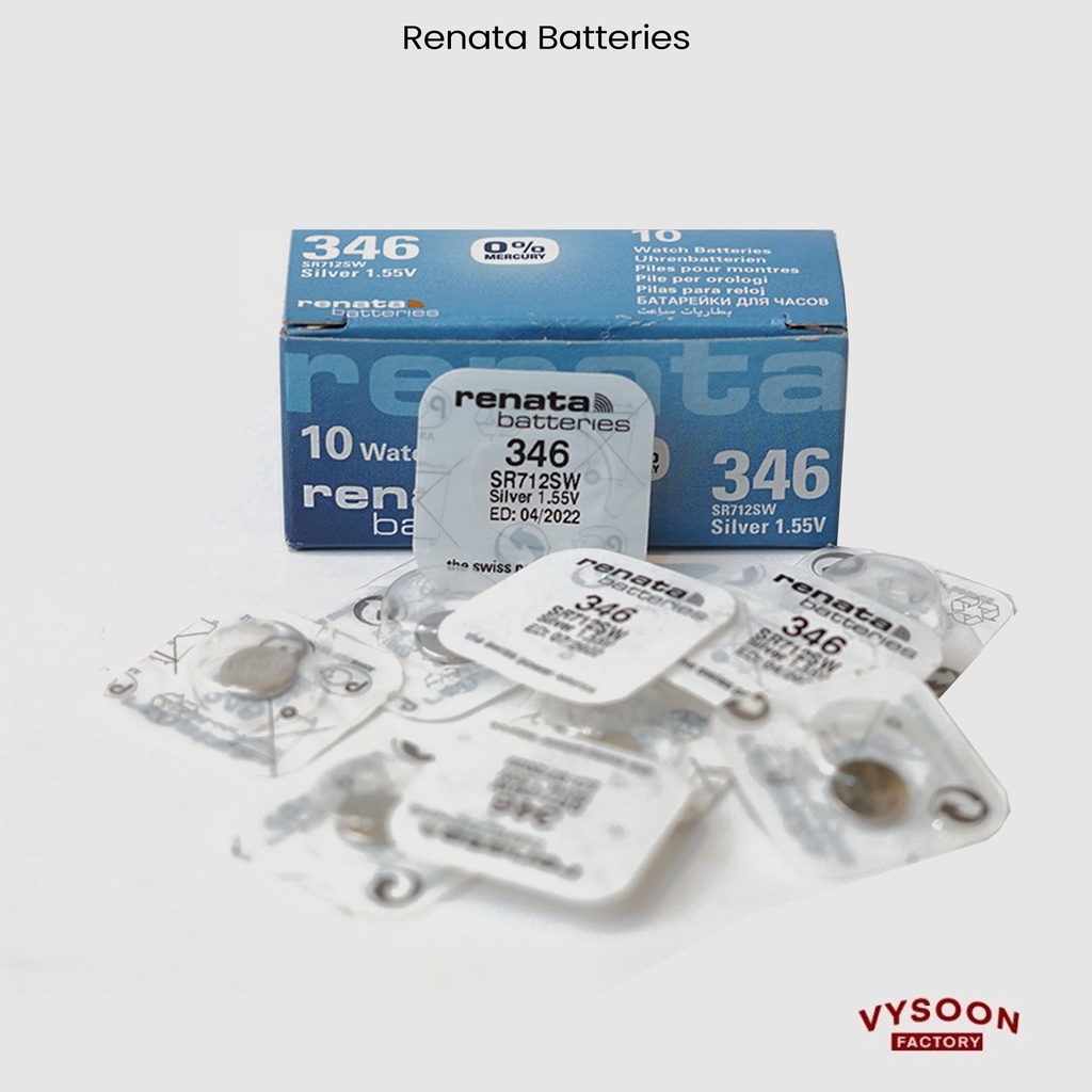 Baterai Original Renata 346 Batre Jam Tangan SR712SW SR 712 SW SR712