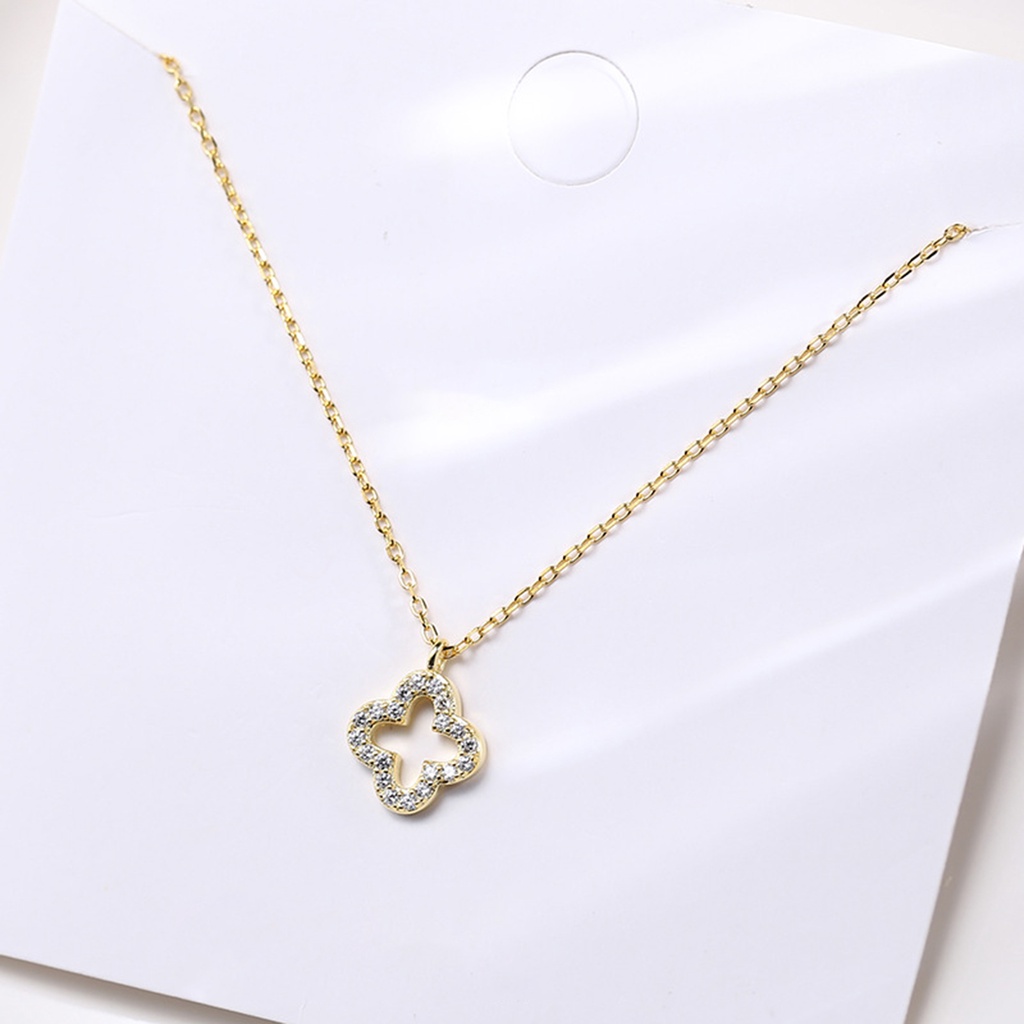 Hu Hu Hu Hu Hu Alat Bantu Pasang Kacamata♡ Kalung Rantai Lapis Silver Model Hollow Non Alergi Untuk Wanita