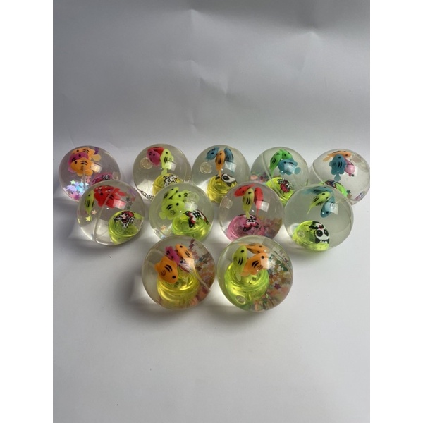 Mainan Anak - BOLA BEKEL AIR Bola Menyala / Bola Bounce 65MM