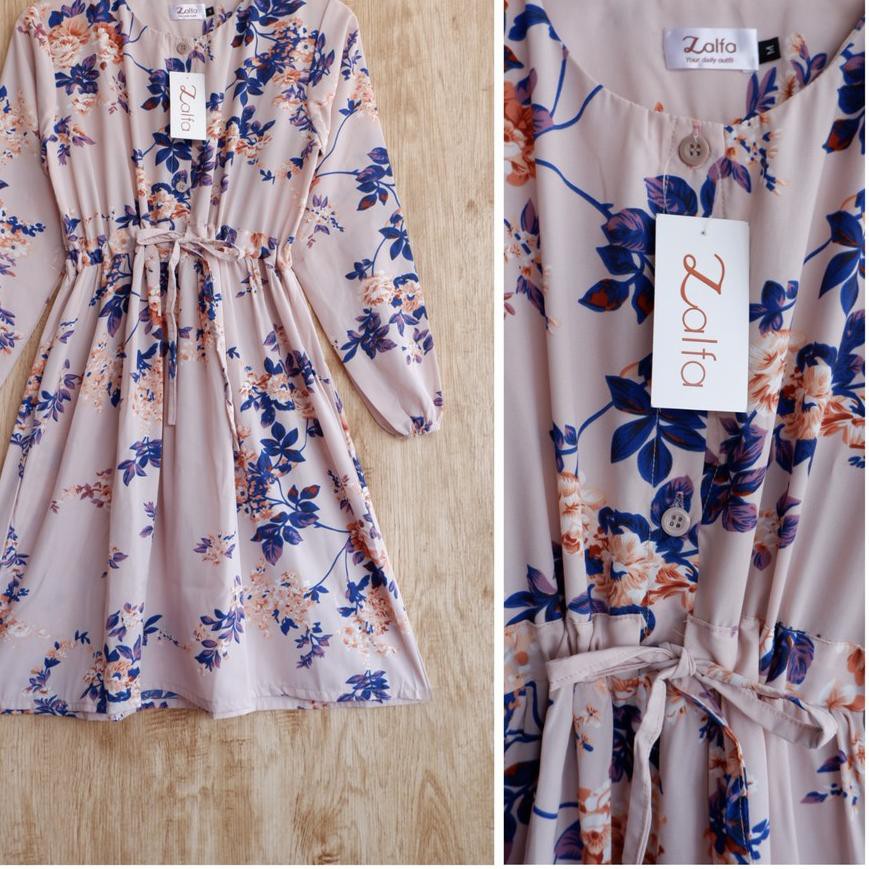『 Langsung Proses  』 TIETA tunic by ZALFA outfit / Tunik motif / Tunik bunga / Tunik wanita murah ,,