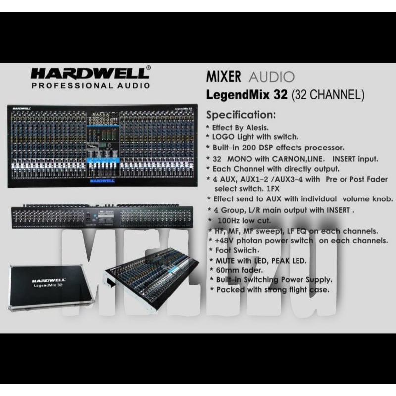 Mixer Hardwell Legenmix 32 Original 32 Channel
