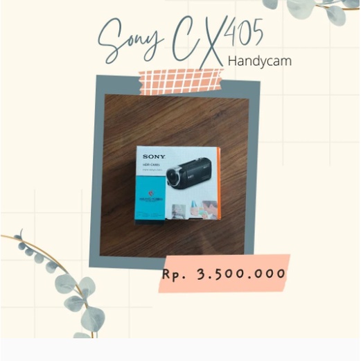 Sony HDR-CX405 HD Handycam Garansi Resmi Sony CX405