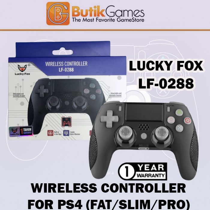 Lucky Fox Stik Stick Gamepad Wireless Controller for PS4 PC Windows Android