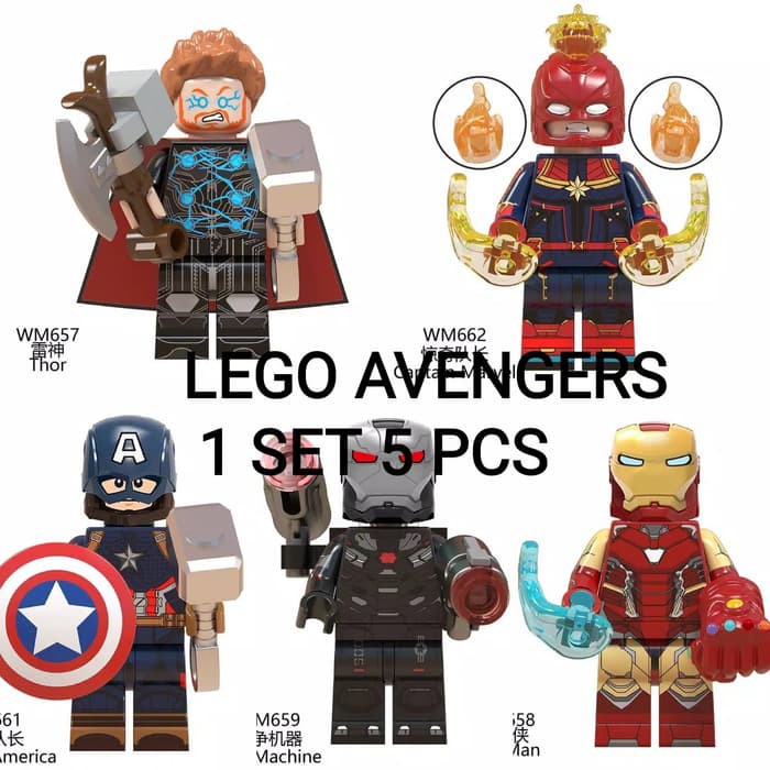 R&M Toys Mainan Lego Anak Seri Avengers Harga 1 set lengkap