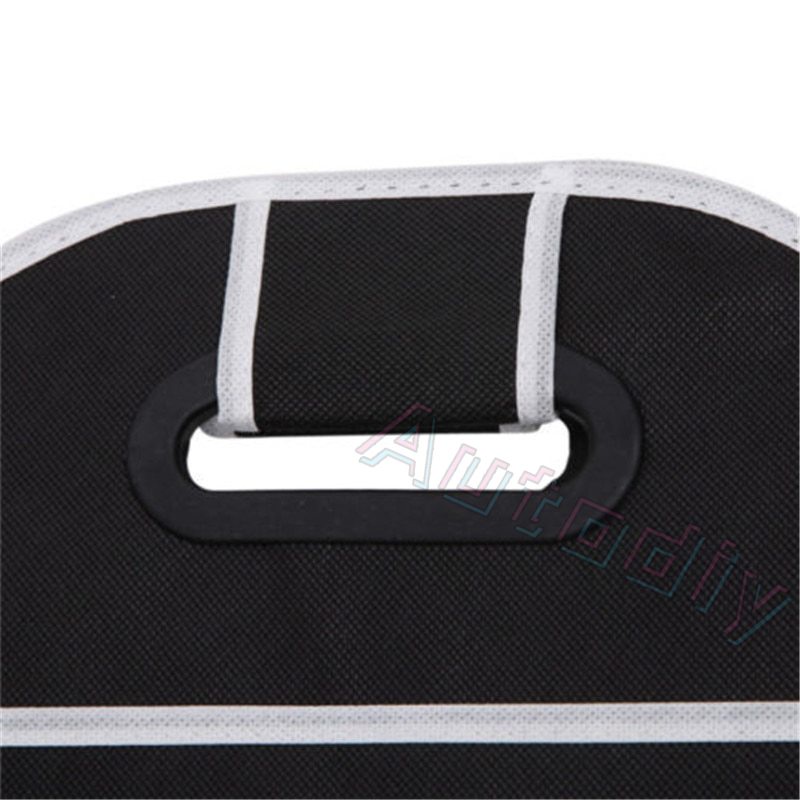 Hot Car Boot Storage Black Folding Trunk Organizer Box Extra Large Collapsible Organizer Dengan 3kompartemen Organizer Jok Mobil Rumah Aksesoris Mobil Interior