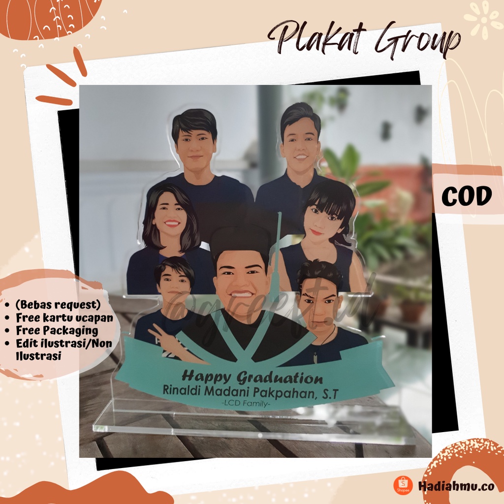 KADO WISUDA/PLAKAT WISUDA/PLAKAT GROUP/HADIAH WISUDA/ KADO UNIK