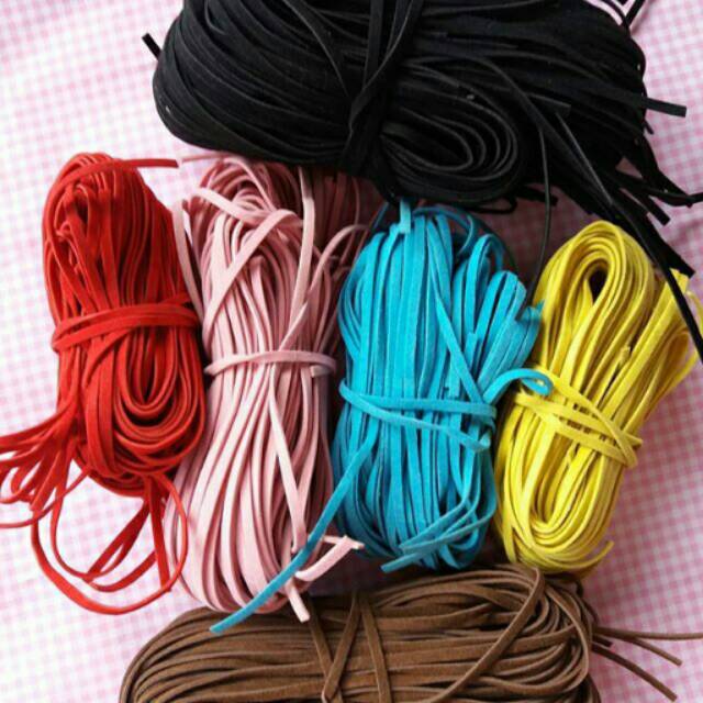 tali suede tali kulit bahan aksesoris bahan gelang bahan tali suede tali kulit bahan aksesoris bahan gelang bahan