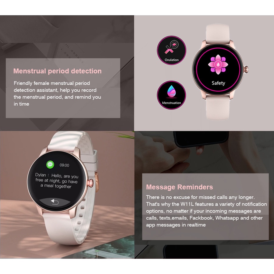 Kieslect L11 Smartwatch The First Lady Watch Smart Jam Tangan Wanita