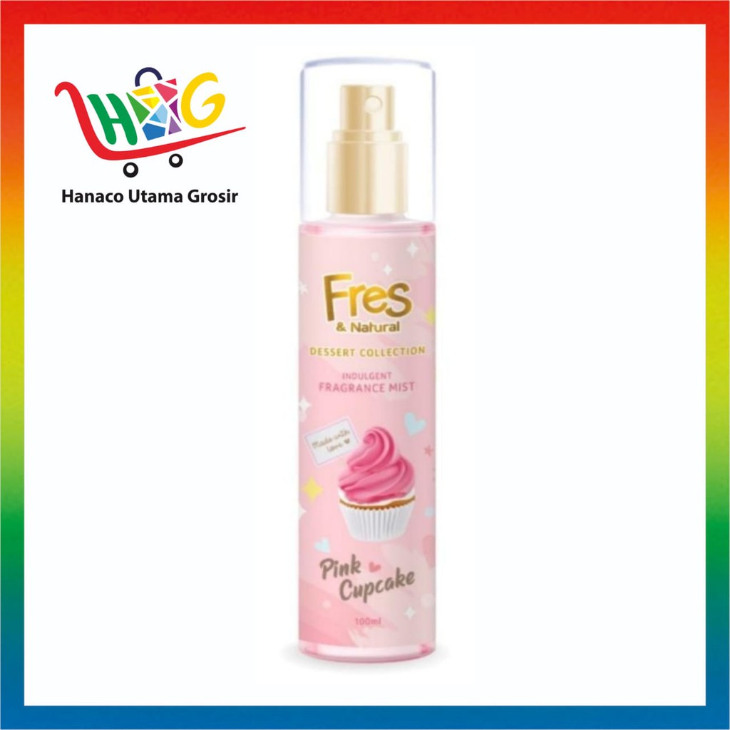 Fres &amp; Natural Dessert Collection 100ml Berry Macaron / Pink Cupcake