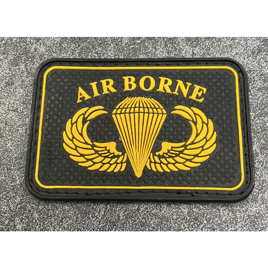 Patch Airborne (Kotak) - Patch Velcro Airborne Brg - Prepetan