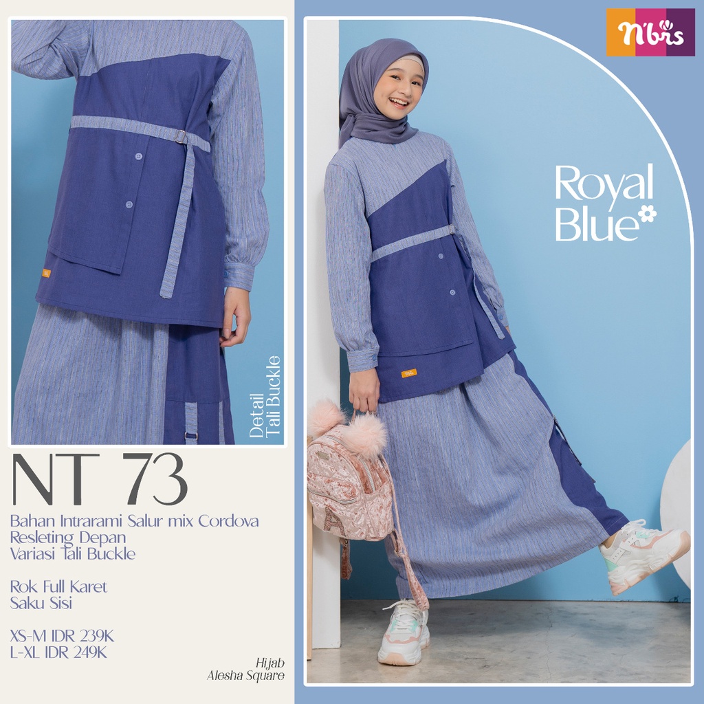 [COD] Nibras Setelan Remaja NT 073 Set Baju Muslim Remaja Atasan dan Rok Premium Nibras NT 073 Nibra