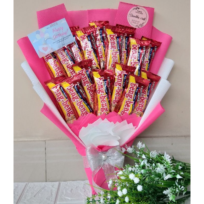 

buket snack/buket coklat/buket bengbeng