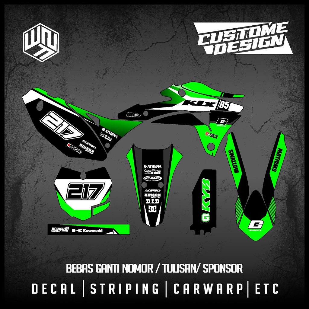 DECAL KLX GORDON FULL BODY KEREN 22