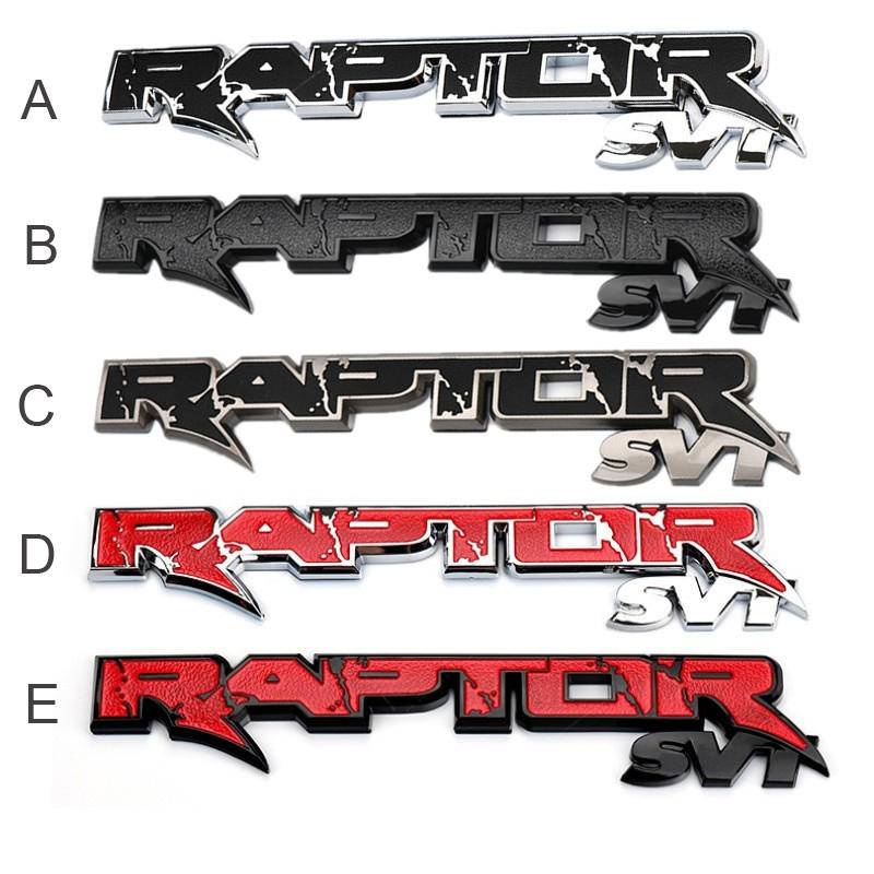 1 Pc Sticker Emblem Dekorasi Belakang Mobil Ford Raptor SV1 F150 F250 F350 Mustang Mondeo 5 Kuga RANGER Fiesta