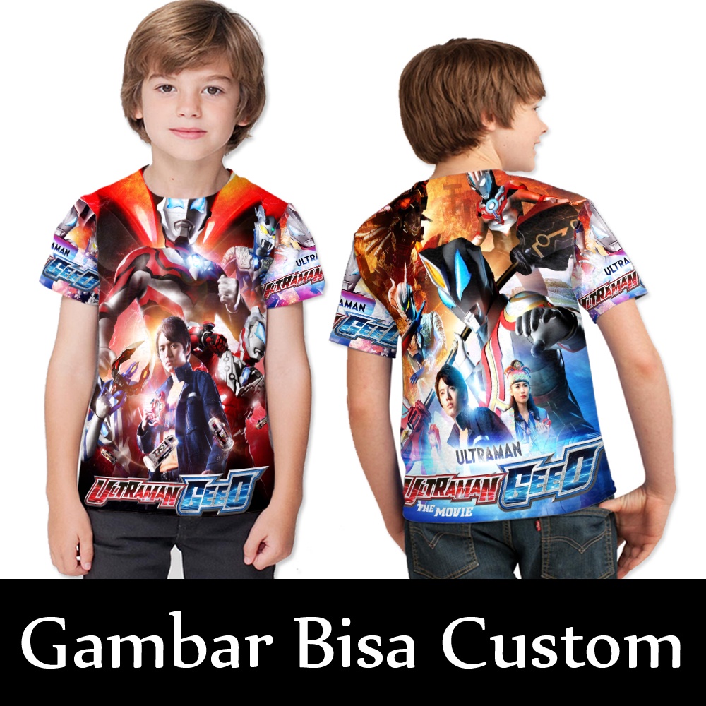 Kaos Baju Tshirt Anak Ultraman Geed Fullprint | baju Anak Ultraman Geed | Tshirt Anak Ultraman Geed