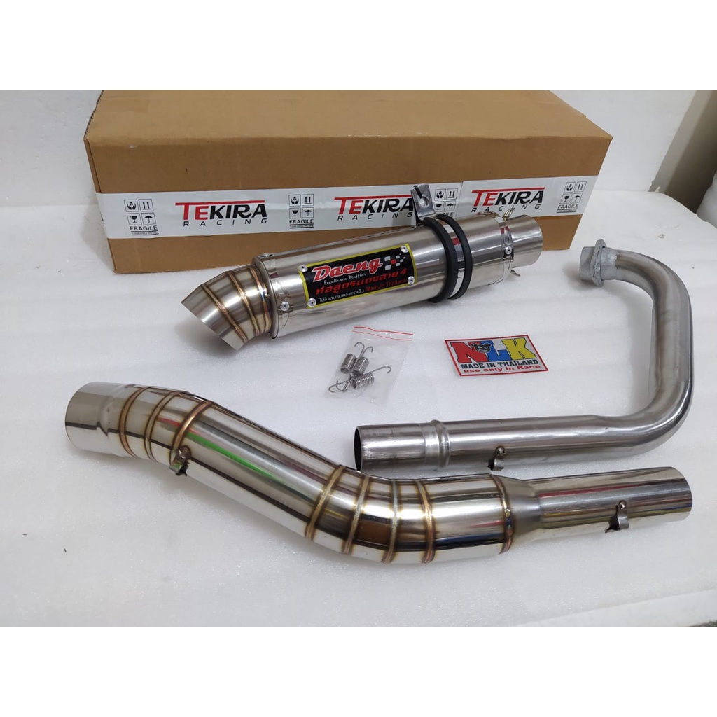 Knalpot Racing Daeng 4 Stainless Pnp New Megapro Primus Mono Monoshock Tiger Revo CB Verza Gl Pro Fi
