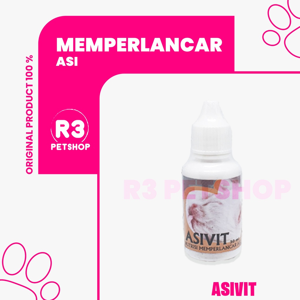 ASIVIT 30ml ALL VARIAN  Memperlancar ASI Anjing dan Kucing