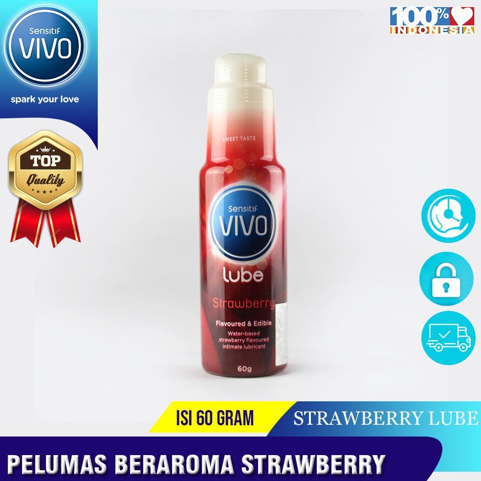 GEL PELUMAS VAGINA_WANITA_ANAL_ANUS MINYAK PELICIN KONDOM_PENIS_MR_P PRIA RASA STROBERI LUBE PREMIUM