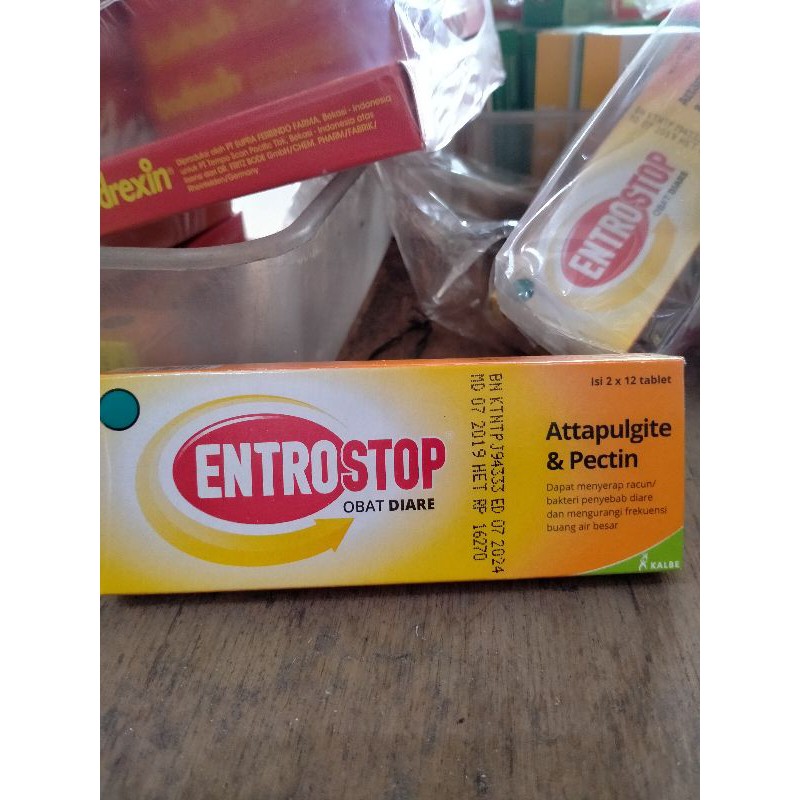 Entrostop tablet isi 2x10tablet,per kotak kecil.