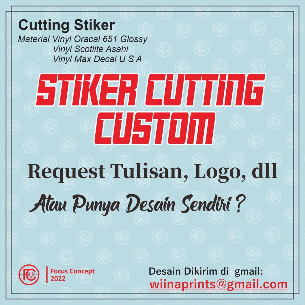 

STIKER CUTTING CUSTOM BISA REQUES LIGO NAMA DAN TULISAN DLL