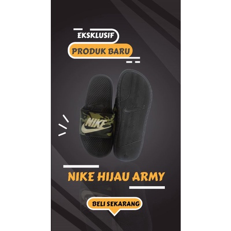 Sandal Nike Bennasi Hijau Army