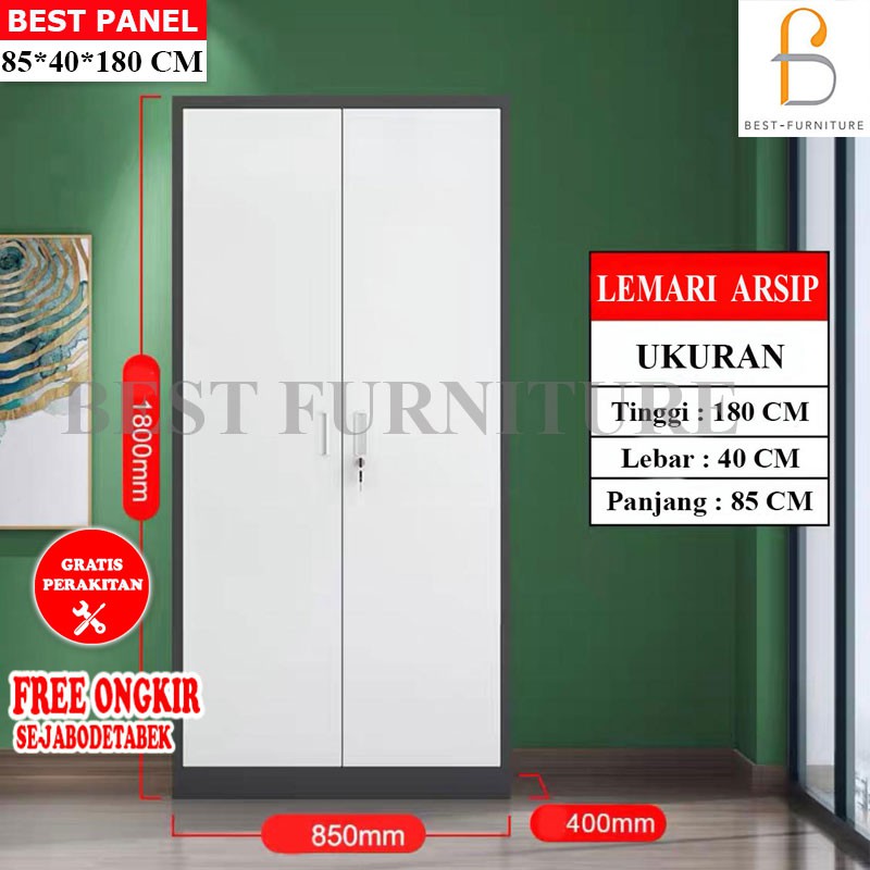 FREE ONGKIR+RAKIT Filing Cabinet Besi Lemari Arsip Kantor