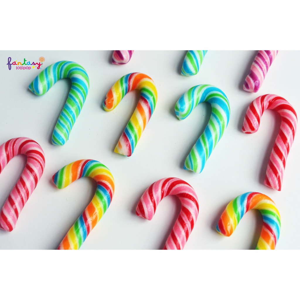 

FANTASY Lollipop Tongkat Mini (12 pcs/ 1 pax) - Candy Cane Mini 5cm