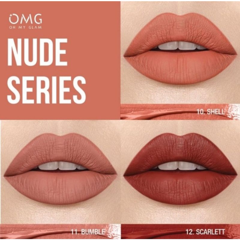 OMG oh my glam matte kiss lip cream (lipstick lipcream)