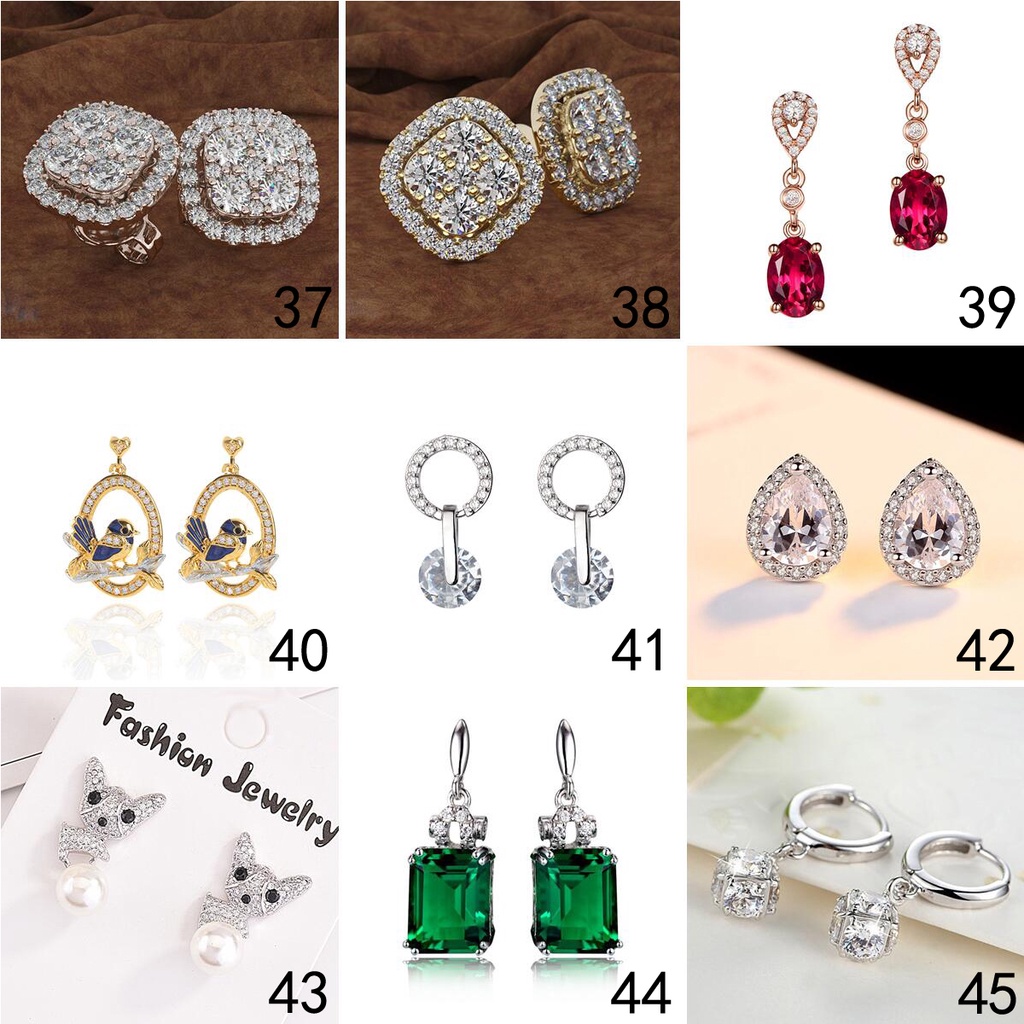 925 anting-anting perak murni, Busana sederhana, Anting-Anting wanita, Perhiasan Fashion Korea, Aksesoris telinga ED016