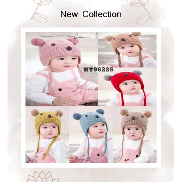 TOPI POMPOM BAYI RATTLE IMPORT