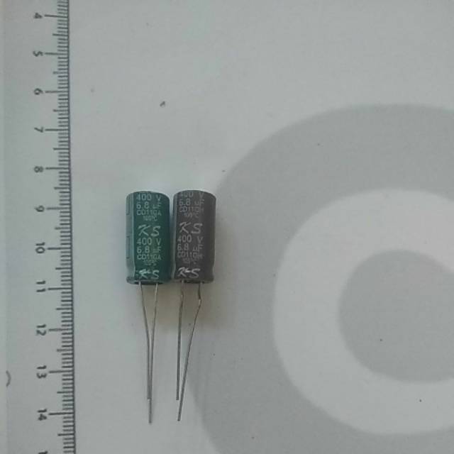 Electrolite capacitor Elco 6,8 uf 400v