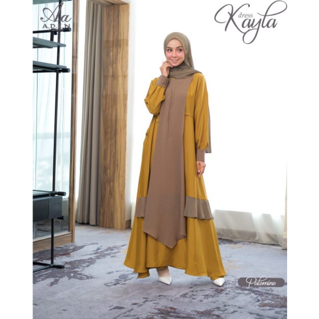 Kayla Dress By Aden Size S Dress Only Original Aden, Gamis Syar'i Kayla Aden Original