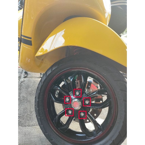 BAUT VELG DEPAN STANDAR VESPA MATIC..