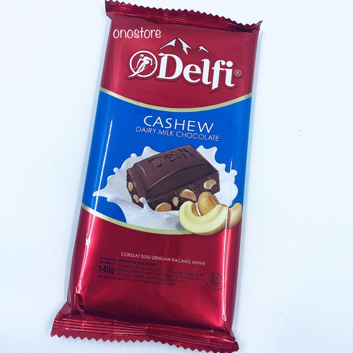 

54eh Cokelat Delfi 155Gram / 155Gr / 155 - Cashew 60Jh