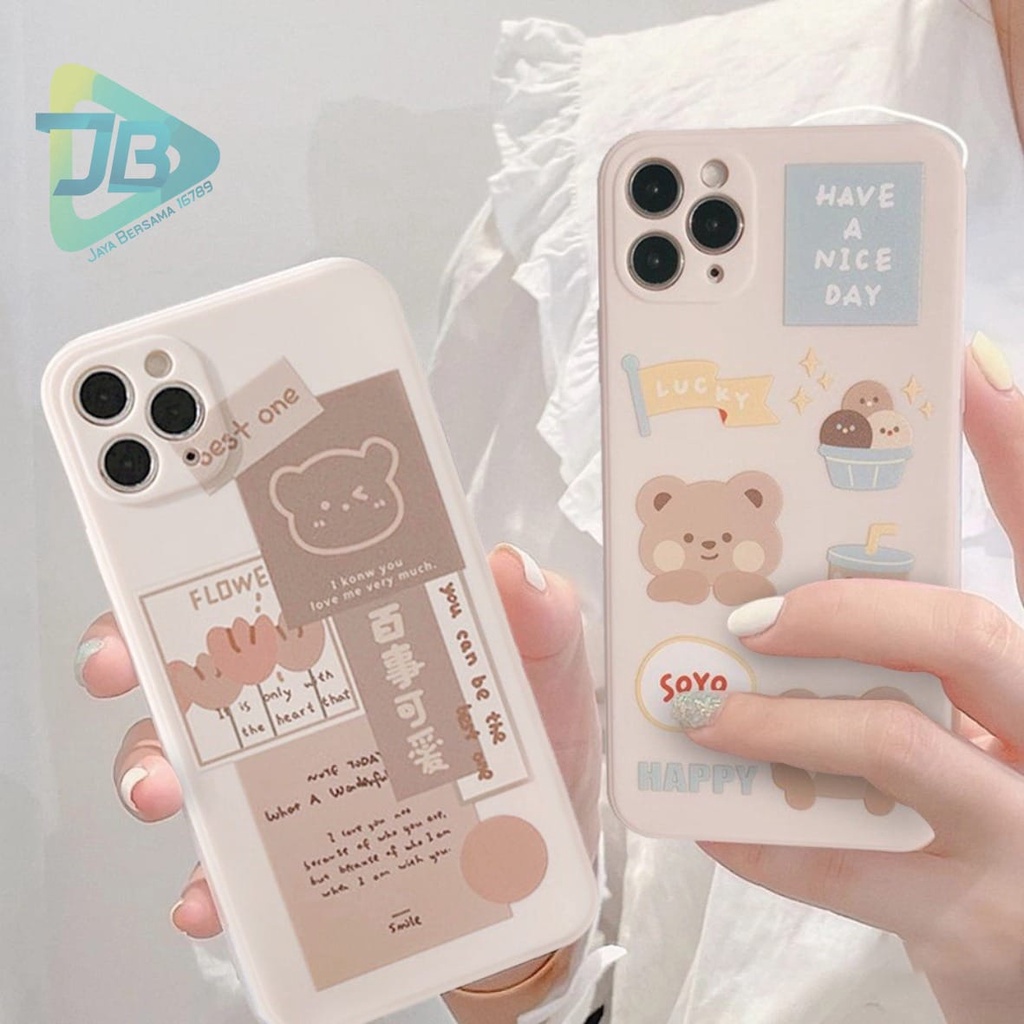 SOFTCASE MACARON PELINDUNG KAMERA CUSTOM CUTE OPPO VIVO SAMSUNG REALME XIAOMI IPHONE INFINIX FOR ALL TYPE JB5868