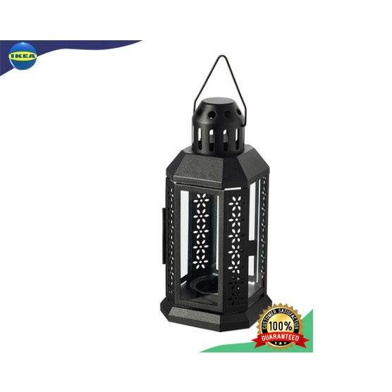 Tempat Lilin Model Lampu Lentera Besi Baja Galvanis Tahan Karat ENRU lentera lilin Cantik Ikeea Set