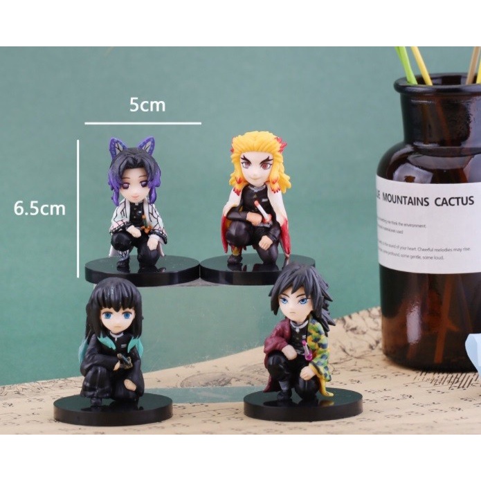 Cake Topper Kue Mini Action Figure Demon Slayer Kimetsu No Yaiba Isi 4