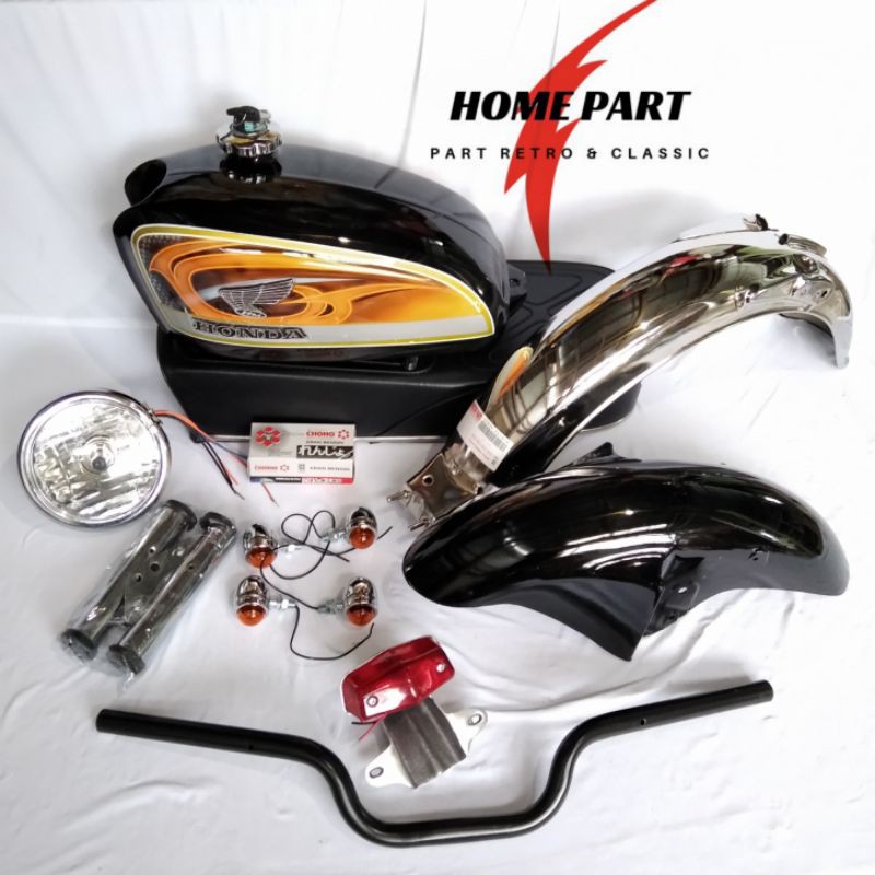 BODY SET CB CB 100 WARNA HITAM ORANGE