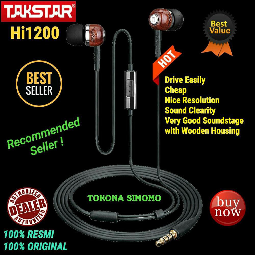 Takstar HI 1200 HiFi IEM  In Ear Monitor   Earphone Murah