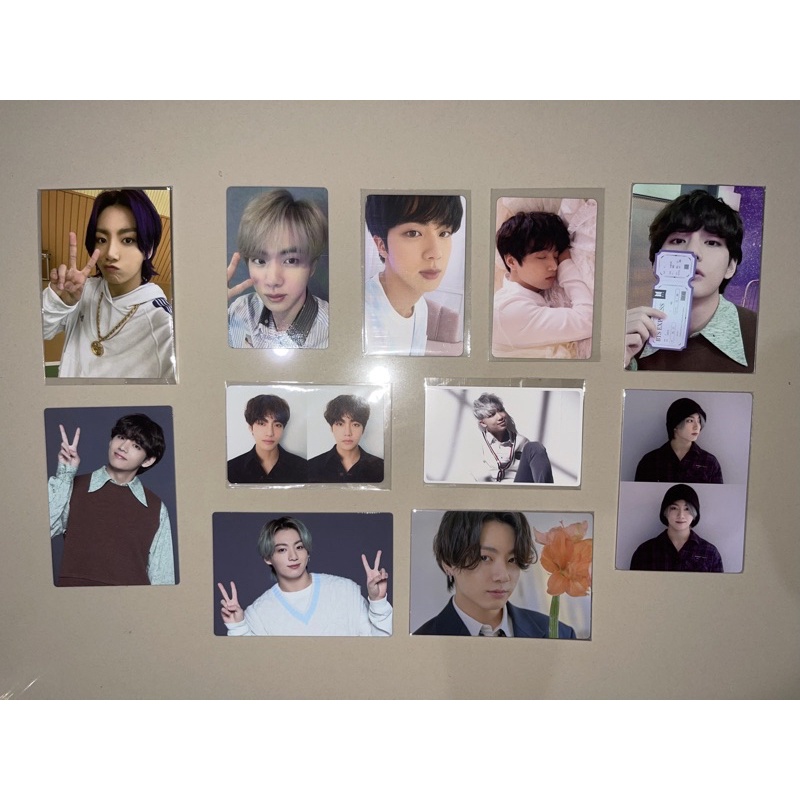 BTS ~ Photocard Jungkook Cardi, Film Viewer, Tear U, Merch Box 3, MPC Sowoozoo, Jin Be Ess, Lights J