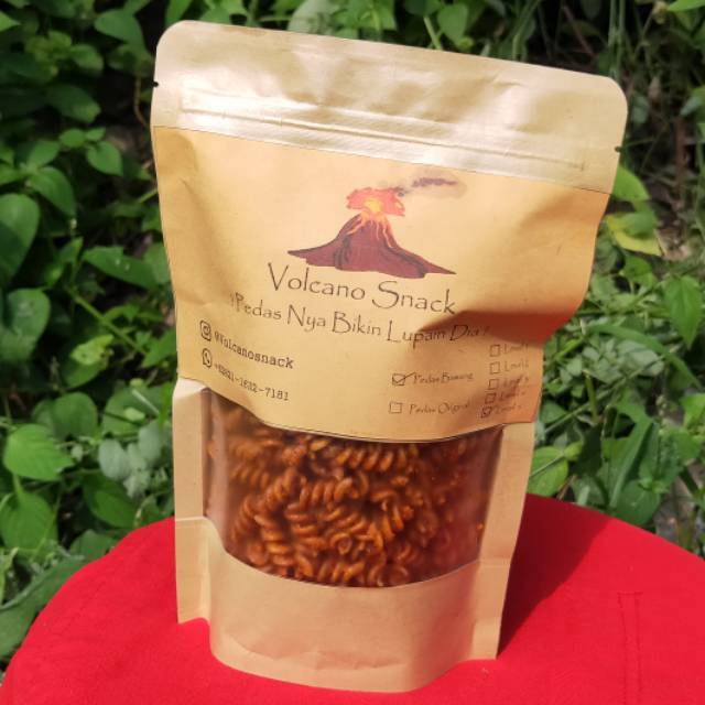 

makaroni spiral pedas 200 gr VolcanoSnack