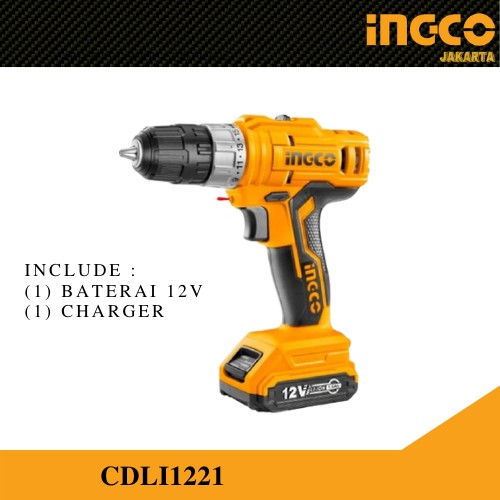 BOR CORDLESS / MESIN BOR CORDLESS 12V LITHIUM ION (1B+1C) CDLI1221