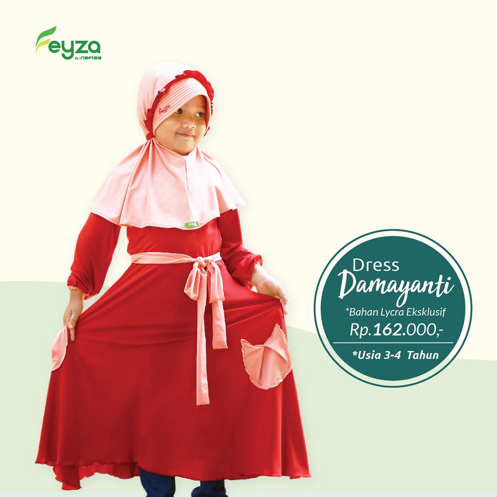 Dress Anak Feyza Damayanti Stelan Busana Muslim Anak