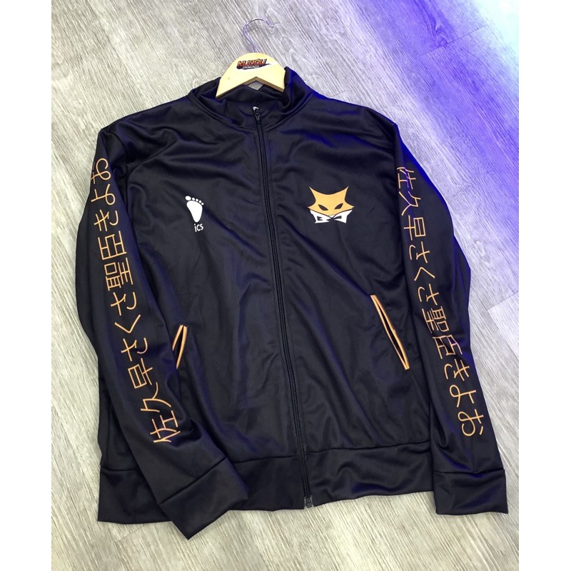 Kudou x Metro - Jaket MSBY Black Jackals Turtleneck Jacket Haikyuu