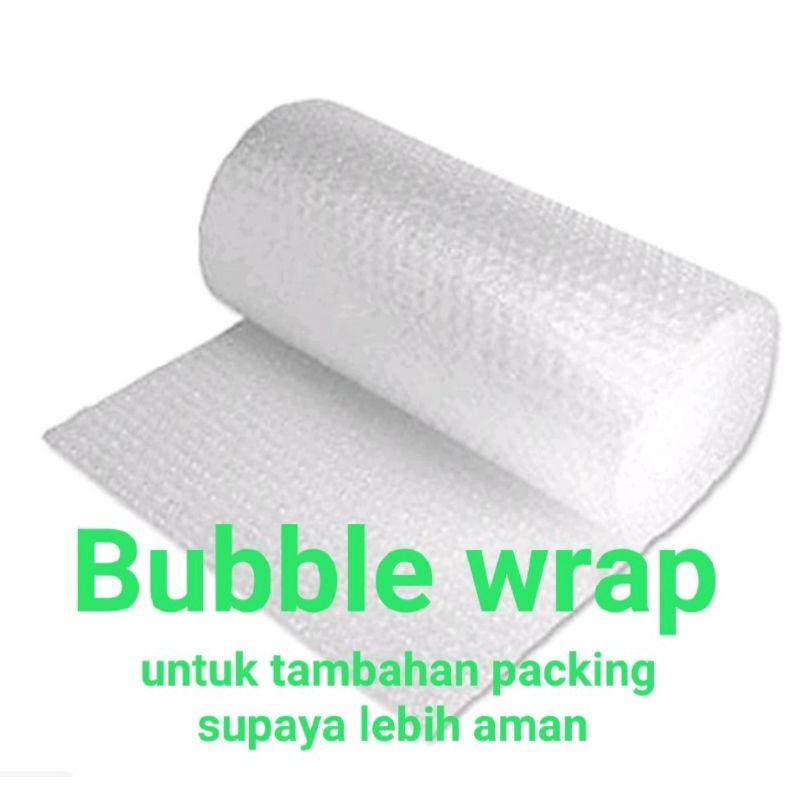 

BUBBLE WRAP untuk tambahan packing supaya lebih aman