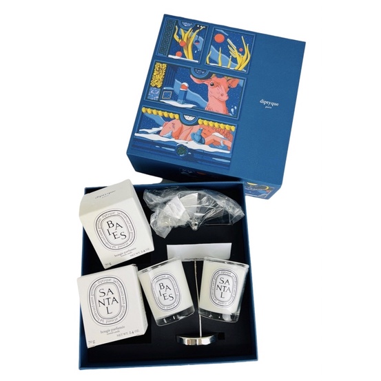 Diptyque Candle Carousel Blue Gift Set