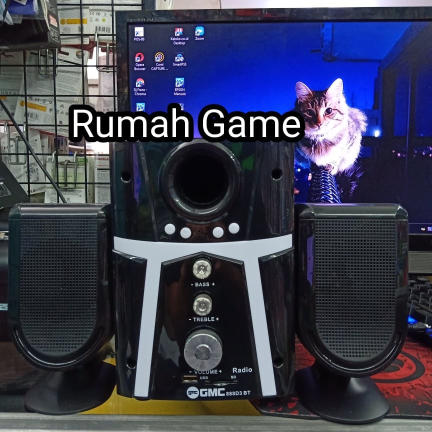 Speaker GMC 888D3 BT Multimedia BLUETOOTH USB Garansi Resmi GMC 1Tahun
