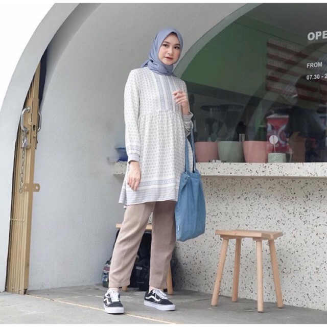 Ethnic Tunik Heaven Lights XL Broken White