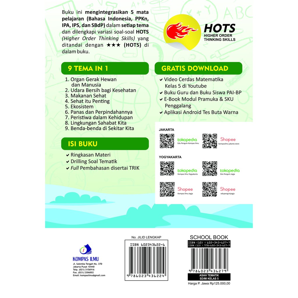 Buku ASAH TEMATIK SD/MI Kelas 5 HOTS 9in1 (KOMPAS ILMU)-3